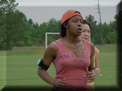 woman running